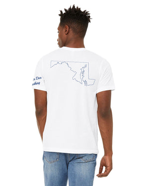 "annapolis." Cities Tee (Carolina Blue/ Navy)